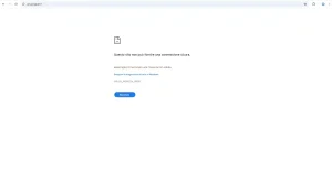 Schermata del dominio ufficiale AmazingBet con il messaggio che il sito non è più disponibile
